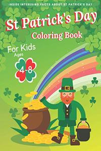 St Patrick's Day Coloring Book For Kids Ages 4-8