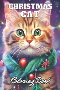 Christmas Cat Coloring Book