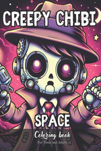 Creepy Chibi Space Coloring Book for Teens and Adults