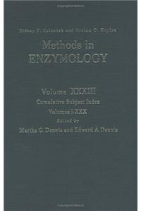 Cumulative Subject Index, Volumes I-30