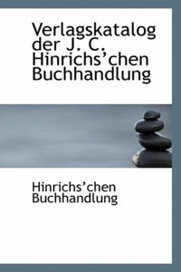 Verlagskatalog Der J. C. Hinrichsachen Buchhandlung