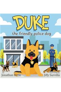Duke the friendly police dog