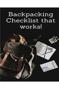 Backpacking Checklist that works