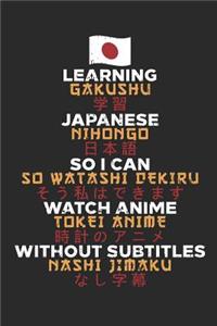Learning Japanese So I Can Watch Anime Without Subtitles