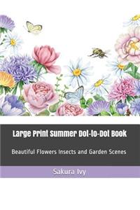 Large Print Summer Dot-To-Dot Book