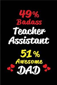 49% Badass Teacher Assistant 51% Awesome Dad