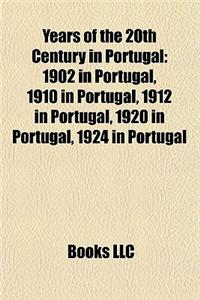 Years of the 20th Century in Portugal