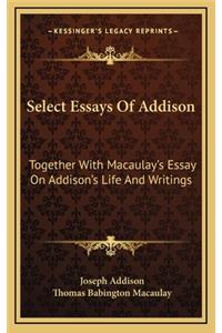 Select Essays of Addison