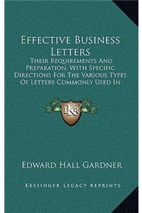Effective Business Letters