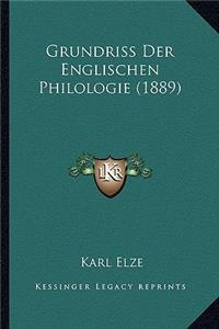 Grundriss Der Englischen Philologie (1889)