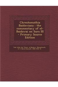 Chrestomathia Baidawiana: The Commentary of El-Baidawai on Sura III