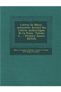 Lettres de Marie-Antoinette