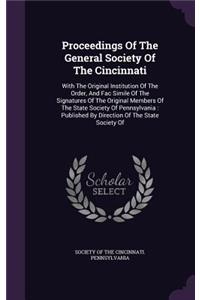 Proceedings of the General Society of the Cincinnati