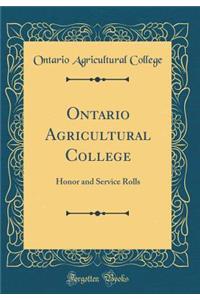 Ontario Agricultural College