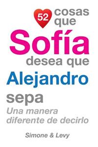 52 Cosas Que Sofía Desea Que Alejandro Sepa