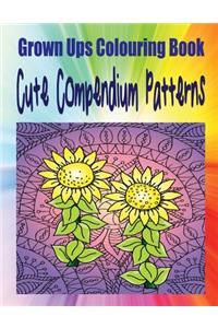 Grown Ups Colouring Book Cute Compendium Patterns