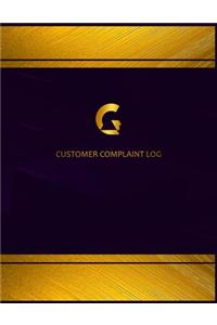 Centurion Customer Complaint Log