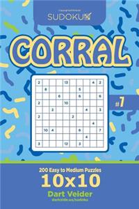 Sudoku Corral - 200 Easy to Medium Puzzles 10x10 (Volume 7)