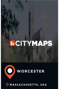 City Maps Worcester Massachusetts, USA
