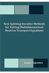 New Splitting Iterative Methods for Solving Multidimensional Neutron Transport Equations