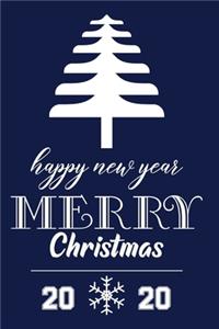 Happy New Year Merry Christmas 2020 Notebook