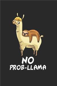 Faultier reitet auf Lama Notizbuch