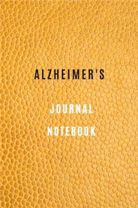 Alzheimer's Journal notebook Your Daily Tasks and Routines and to write down important memories Before They are Lost to the Illness. 6x9, 105 Lined Pages