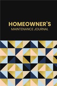Homeowner's Maintenance Journal