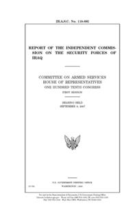 Report of the Independent Commission on the Security Forces of Iraq