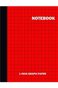 Notebook. 1 Inch Graph Paper