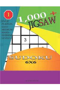 1,000 + sudoku jigsaw 6x6
