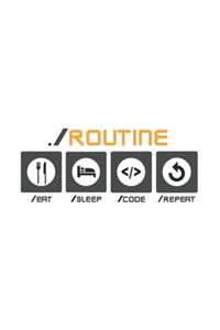 Eat Sleep Code Repeat Notizbuch