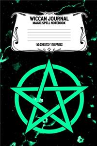 Wiccan Journal Magic Spell Notebook 55 Sheets/110 Pages