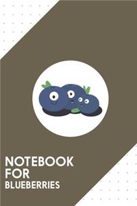 Notebook for Blueberries