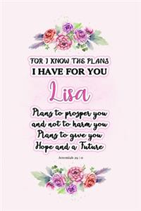 I know the plans I have for you Lisa
