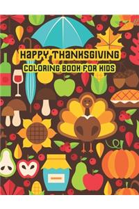 Happy Thanksgiving Coloring Book for Kids