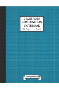 Graph paper composition notebook
