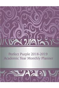 Perfect Purple 2018-2019 Academic Year Monthly Planner