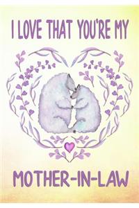 I Love That You're My Mother-In-Law Keepsake Journal Sheep