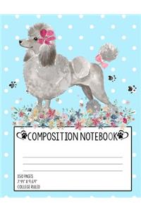 Poodle Composition Notebook