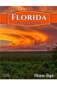 Florida Real Estate Open House Guest Book