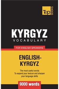 Kyrgyz vocabulary for English speakers - 9000 words