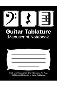 Guitar Tablature Manuscript Notebook