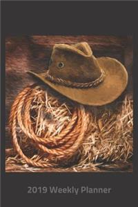 Plan on It 2019 Weekly Calendar Planner - End of the Day Cowboy Hat