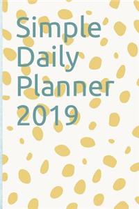 Simple Daily Planner 2019