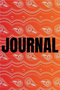 Paisley Background Lined Writing Journal Vol. 10