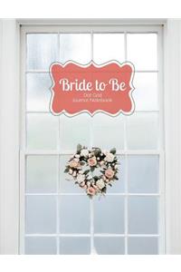 Bride to Be Dot Grid Journal Notebook Rose Heart Wreath