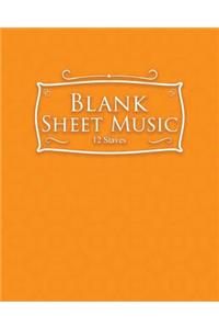 Blank Sheet Music - 12 Staves