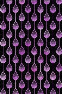 Bullet Journal Notebook Teardrops Pattern 7