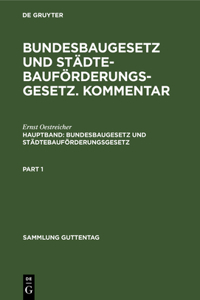 Bundesbaugesetz Und Städtebauförderungsgesetz